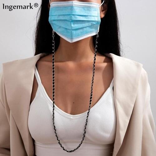 Face Mask Chain Women Men Cotton Eye Sunglasses Chain Punk Holder Cord Lanyard Holder Neck Strap Rope String Glasses Accessories