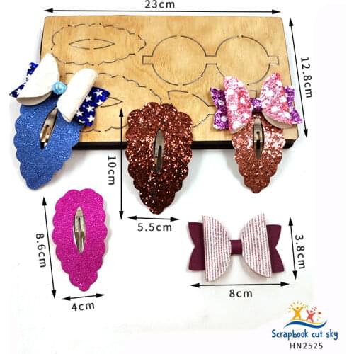 Wavy Fat Hair Jacket And Bow HN2525 Muyu Wooden Mold Scrapbook Dies Suitable For Market General Machines