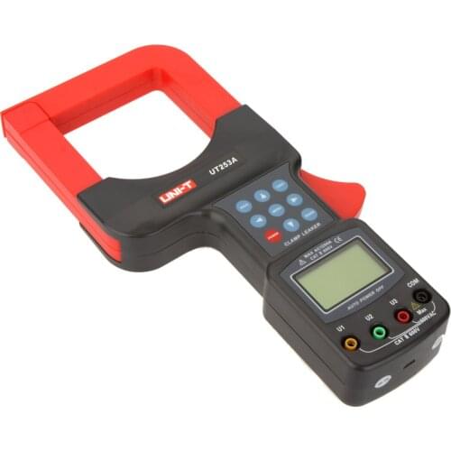 UNI-T UT253A Large Diameter Clamp Leakage Current Meter, 1200A Leak Clamp Meter Data Storage LCD Backlight RS-232 Data Transfer