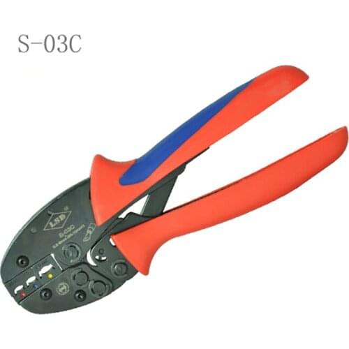 Insulated terminal crimping tool 0.5-6sqmm 20-10AWG Cables Pliers Crimping tool S-03C for pre-insulated connector Crimper