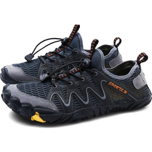 Barefoot Shoes Sneakers Men Shockproof Water Shoes Breathable Lightweight Beach Comfortable Upstream Hiking Shoe Waterproof Soft