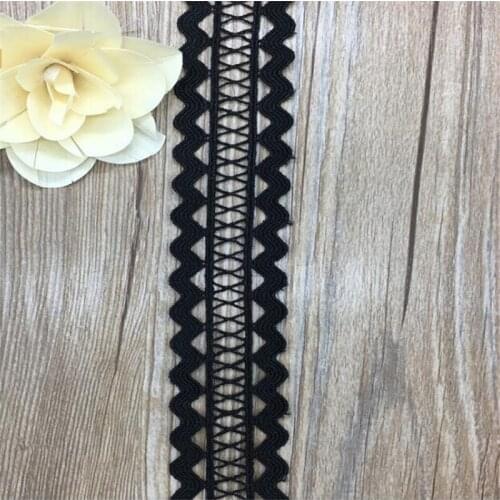 3.9cm Width Sewing Accessories Water Soluble Floral Lace Applique White Embroidered Lace Trim