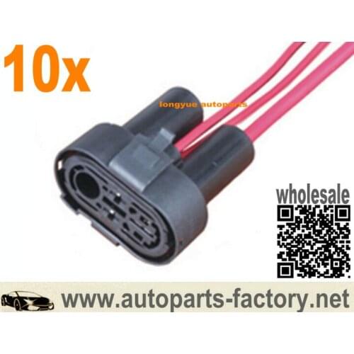 Longyue 10pcs 3-wire Universal Female Connector wiring Harness