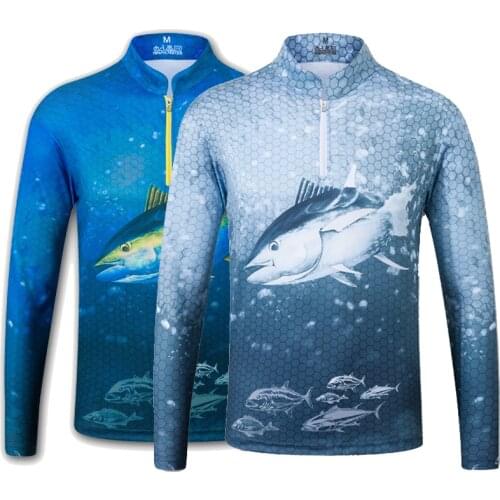 Quick Dry Fishing Clothing Long Sleeve Shirt Summer Quick-Drying Breathable Anti-UV Sun Protection Fishing Jacket