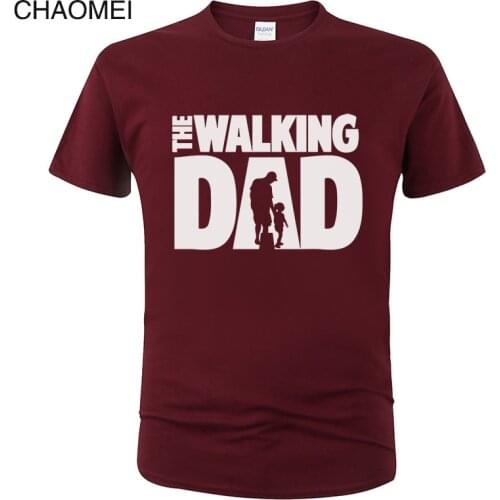 The Walking Dad T Shirts Men Tops Casual Cotton Fathers Day T Shirts Short Sleeve Men Funny Dad Gift T-shirt Tees C73