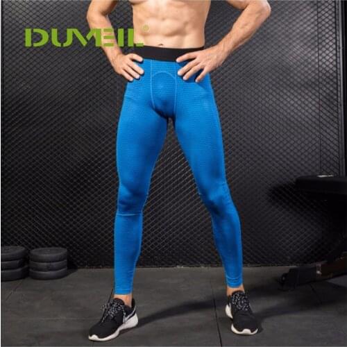 DUVEIL Male Compression Pants Mens 3D Three-Dimensional Printing PRO Fitness Running Training Quick Dry Stretch Pants Trousers