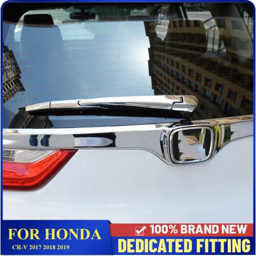 Fit For Honda CR-V CRV 2017 2018 2019 Rear Wiper Windscreen Cover Trim ABS Chromed Rear Tail Wiper Clean Molding Garnish