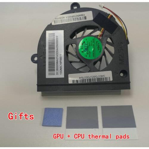 New Original Laptop CPU Cooling Fan For ASUS A53U K43B K43T A K43TK K53B K53BY K53T K53TA K53TK X43B X53U Cooler AB07605MX12B300