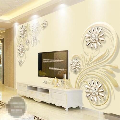 Beibehang wallpaper for walls 3 d papel de parede 3D wallpaper photo European pattern jewelry murals 3D living room wall paper