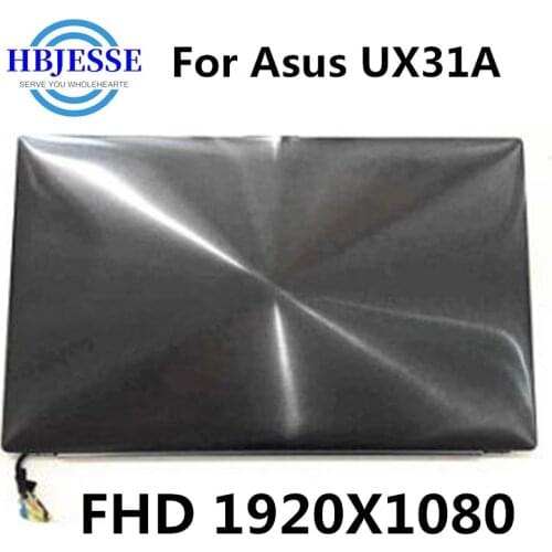 Original 13.3"LCD Display Screen Assembly Upper Half Set For Asus UX31A Laptop LCD screen assembly FHD 1920X1080