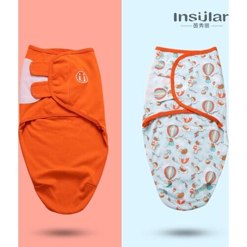 Newborn Swaddle Wrap Cotton Baby Receiving Blanket Bedding Cartoon Cute Infant Sleeping Bag For 0-7 Months