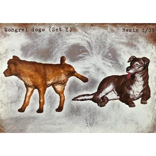 Assembly Unpainted Scale 1/35 modern animal include 2 funny Historical toy Resin Model Miniature Kit