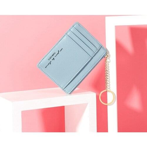 Minimalist Cute Lanyard Wallets for Women 2021 New Business Card Badge Holder Id Holder Credential Holder Keychain