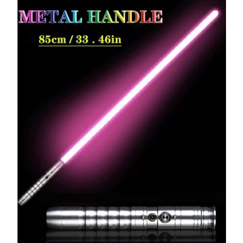 New 85cm Lightsaber toy Light Saber Force Fx Lighting Sound Foc Lock Up Metal Handle 6 Color Light Optional Children Gift