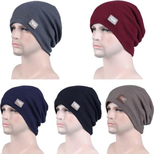 Practical Riding Cold Weather Warm Knitted Hat Acrylic Fiber Knitted Cuffed Beanie Pilling Resistance for Ski
