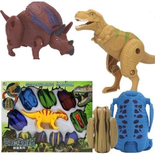 10pcs/Set Deformation Dinosaur Eggs Toys Creative Animals Model Gift for Boys Children