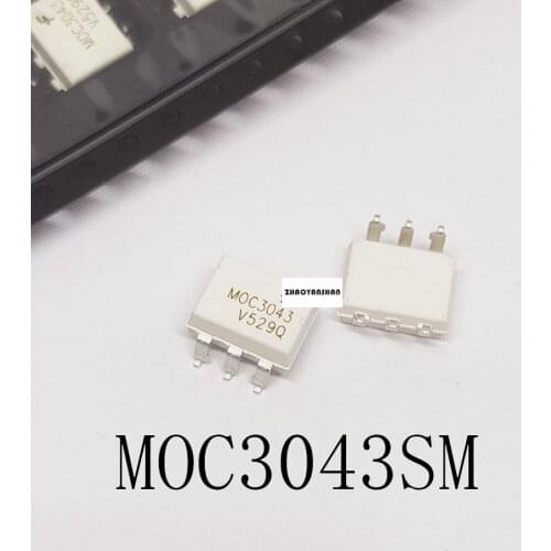 100pcs X MOC3043SM MOC3043 SMD NEW Free Shipping