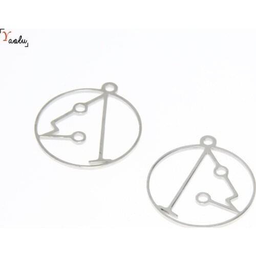 5pcs/lot Metatron Sigil Symbol charm Sigil of Metatron archangel Logo angel Emblem Amulet Stainless steel pendant 25mm