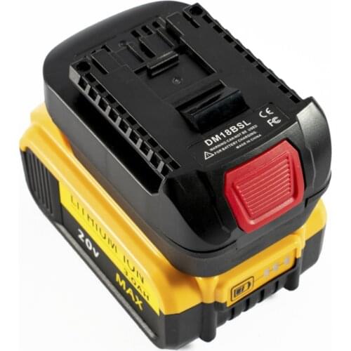 DM18BSL Battery Converter Adapter for Milwaukee 18V M18 Dewalt 20V Li-Ion Battery DCB200 Used To for Bosch 18V Tool