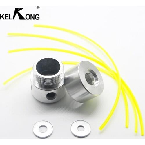 KELKONG Aluminum Grass Trimmer Head With 4 Lines Brush Cutter Head Lawn Mower Accessories Cutting Line Head for Strimmer