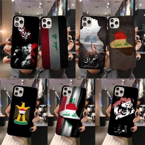 Iraqi Iraq National Flag Phone Case For iphone 12 11 Pro Max Mini XS Max 8 7 6 6S Plus X 5S SE 2020 XR cover