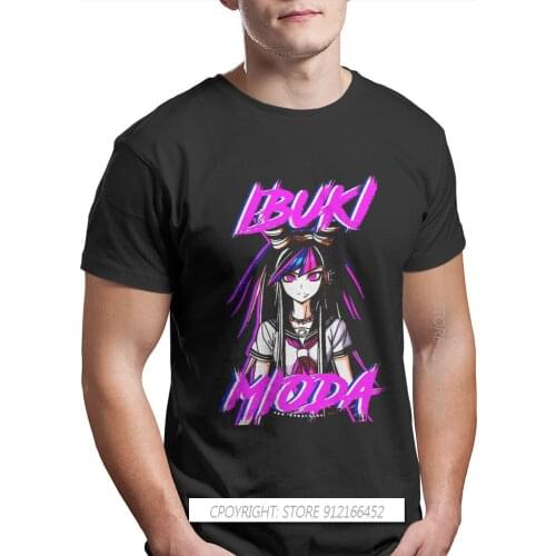 Danganronpa Makoto Naegi Monokuma Game Man TShirt Ibuki Mioda Individuality T Shirt Graphic Streetwear Hipster Tops Tees Men