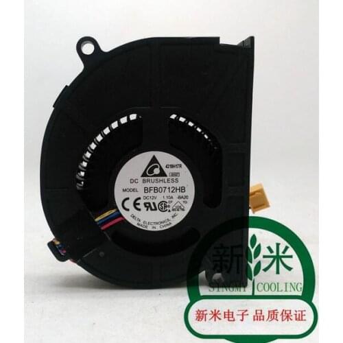 Delta BFB0712HB DCV 12V 1.10A 4-line Double Ball Bearing Turbo Blower Cooling Fan