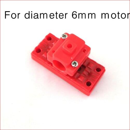 For 614/612/610, Red plastic hollow cup motor frame,base,motor Clip,rc parts, motor fix bracket,For diameter 6mm motor