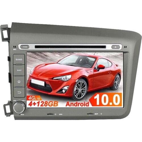 DSP Android 9.0 Octa Core Car DVD Player GPS Map Navigation For Honda Civic 2012 2013 RDS Car Radio Stereo WIFI 4G Bluetooth PX6