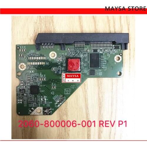 HDD PCB logic board printed circuit board 2060-800006-001 REV P1 for WD 3.5 SATA hard drive repair data recovery