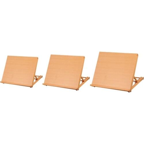 Artist Drawing Sketch Adjustable Wood Plank Desk Easel for Children