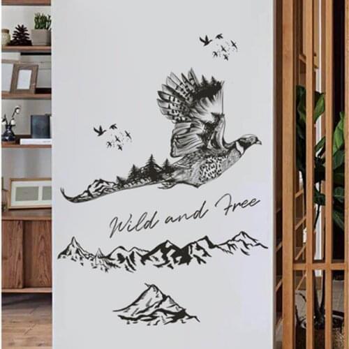 Creative Eagle Stickers For Mountain wall Home Decor Art PVC Vinyl Decals Fahion Removable Room Decor