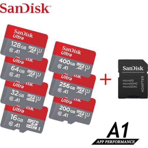 SanDisk Micro SD Card 16GB 32G 64G 128G 200GB SDHC/SDXC Class10 256G 400GB Memory TF Card for Video Monitoring Smartphone Drones