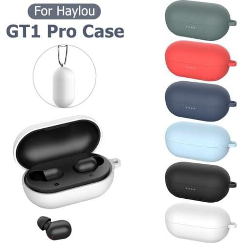 Multiple Colors All-round Shatter-resistant Durable Silicone Bluetooth Headset Storage Case For Haylou GT1 PRO Earphone Tools