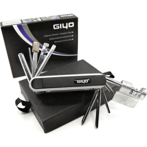 GIYO Bicycle Multifunction Repair Tool Set Allen Wrench Screwdriver Tire Lever Chain Brake Rotor Spoke Tool Spanner