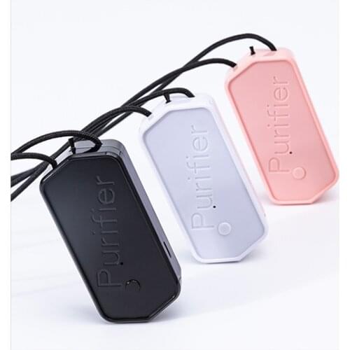 Wearable Air Purifier Necklace Mini Personal Portable Air Freshener Ionizer 100 Million Negative Ions Low Noise