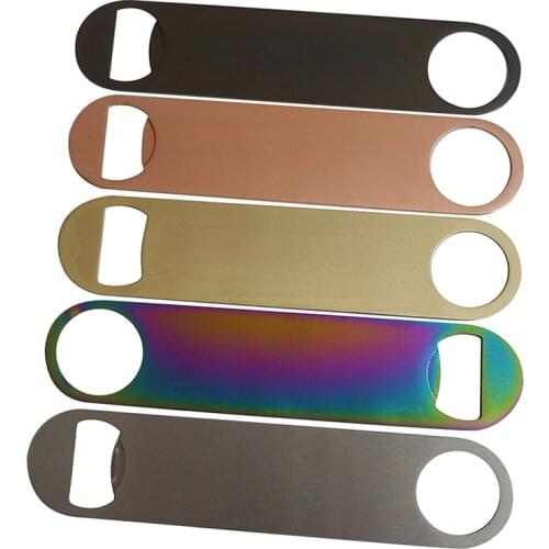 Stainless Steel Bar Blade Beer Bottle Opener, Bartender Bottle Openers, Speed Openers Set of 3