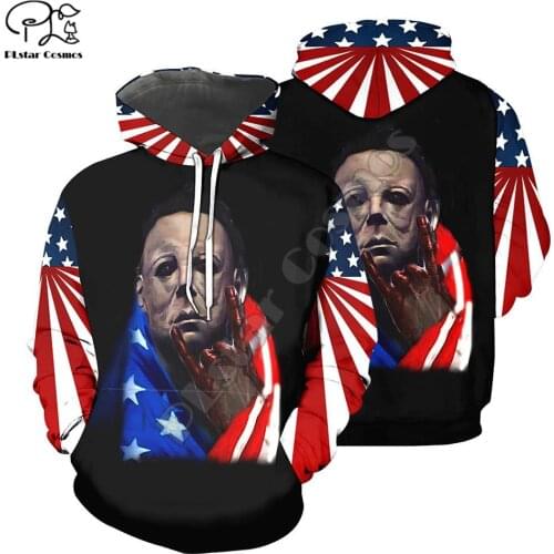 PLstar Cosmos Michael Myers Halloween 3D Printed Hoodies Sweatshirts Zip Hooded For Men And Women Casual Streetwear Style-M29