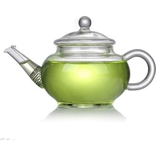 Clear Glass Scented Tea Pots 250Ml Heat Resisting High Borosilicate Drinkware Smooth Flower Teapot High Quality