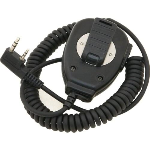 Baofeng Megafono Comunicacion Microfono del Hombro Altavoz Microfono de Mano Radios de Dos Vias Con o sin Luces de Senalizacion