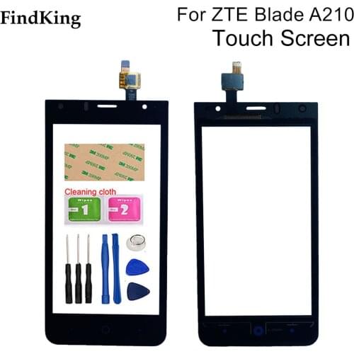 4.5'' Touch Screen For ZTE Blade A210 ZTE A210 Mobile Touch Screen Digitizer Front Glass Sensor Panel Tools