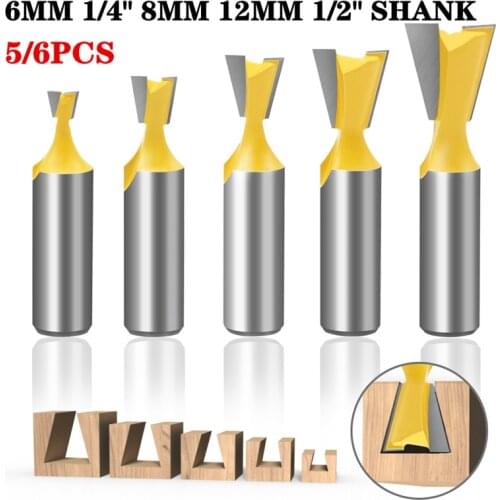 14 Degree Rod Dovetail Wood Router Bit Swallow Tail Woodworking Etching Milling Tools For Wood Cutter 6/6.35/8/12/12.7mm Shank