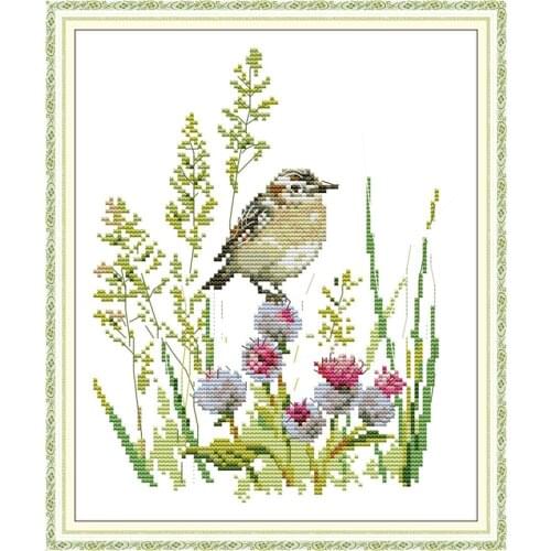 Everlasting Love Little Bird Chinese Cross Stitch Kits Ecological Cotton Clear Stamped Printed 11 DIY Gift Christmas Decoration