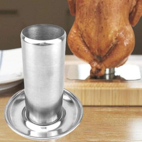 Stainless Steel Picnic Outdoor Chicken Roaster BBQ Grill Baking Vertical Rack Cooking Beer Can Camping Stand Tools Turkey #3