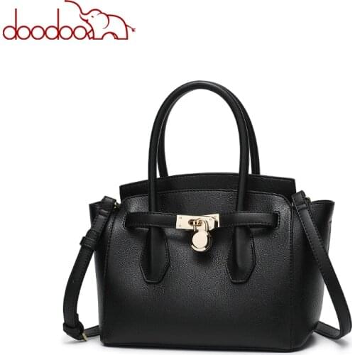 DOODOO Women Handbag Tote Bag Female Shoulder Crossbody Bags Ladies Artificial Leather Top-handle Bag 2018 Newest Messenger Bag