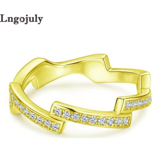 Hot Sale Multicolor Silver 925 Rings For Woman Pure 925 Sterling Silver Ring Luxury Zircon Rings Wedding Bride Ring Jewelry Gift