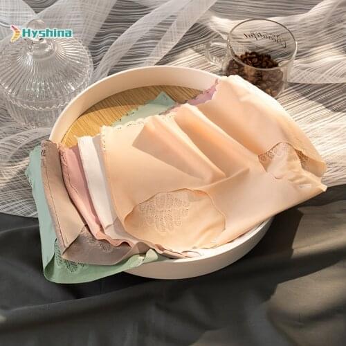 New Angel Wings Womens Lace High Waist Underwear Girl Cotton Antibacterial Crotch Sexy and Comfortable