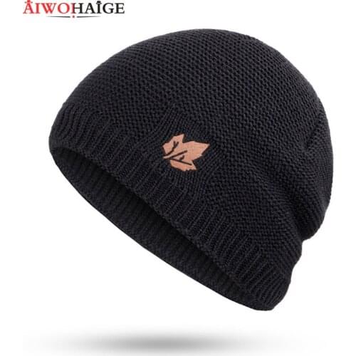 Winter beanies for men Brand Knit Beanie Hat Scarf Plus Velvet Thicken Winter Hats Woman Warm Soft Cap Skullies Bone Male Cotton