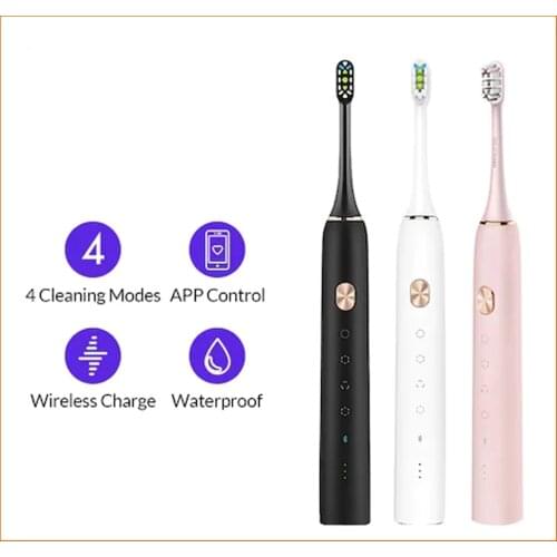 New X3 Sonic Electric Toothbrush Rechargeable 4 cleaning modes Ultrasonic automatic IPX7 Waterproof Toothbrush