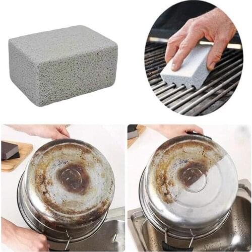 1/2Pcs BBQ Grill Cleaning Brick Outdoor Barbecue Cleaning Stone BBQ Racks Stains Grease Cleaner BBQ Tools Kitchen Accessories